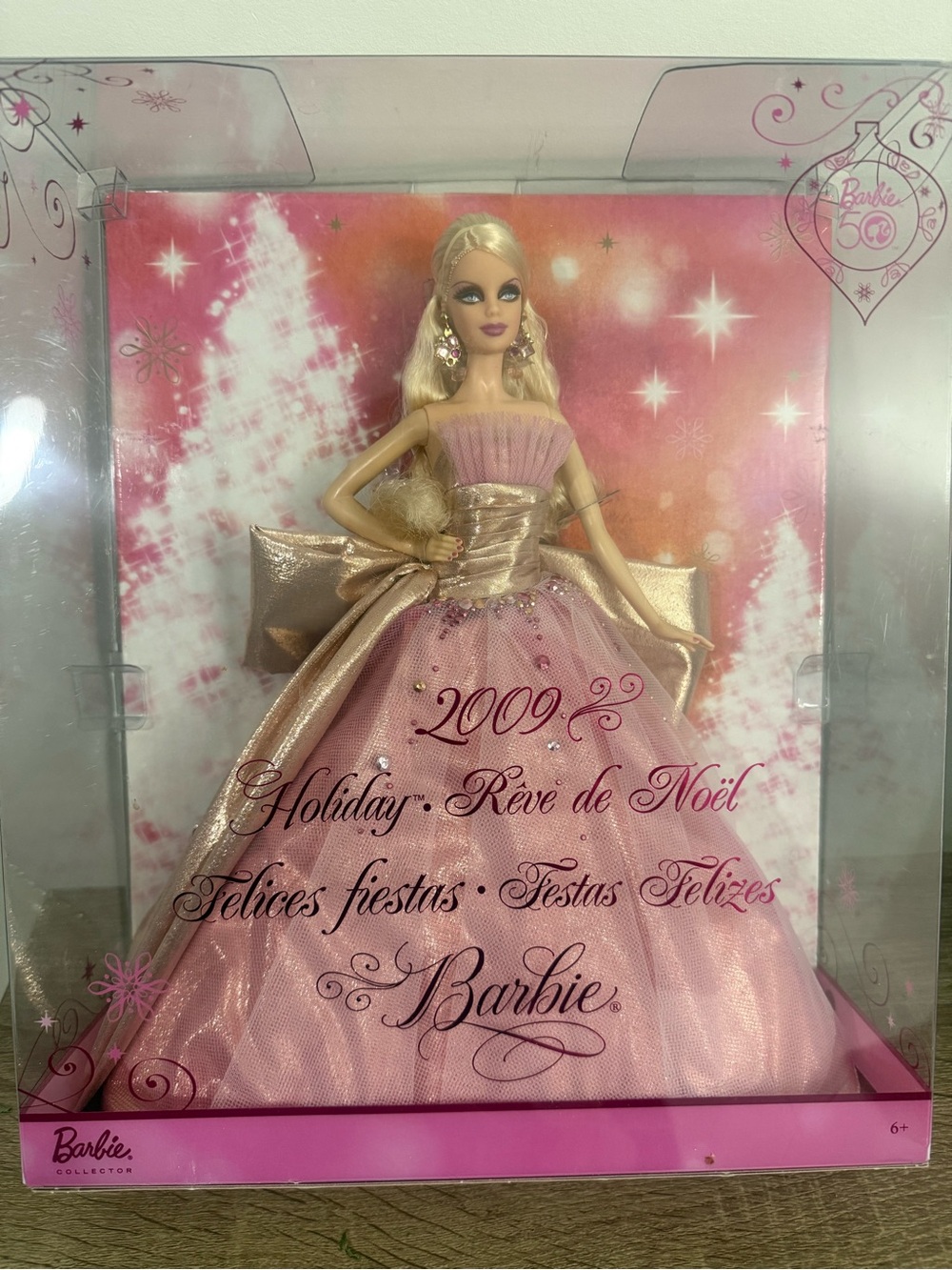 Barbie Holiday Pink & Gold Celebration Doll